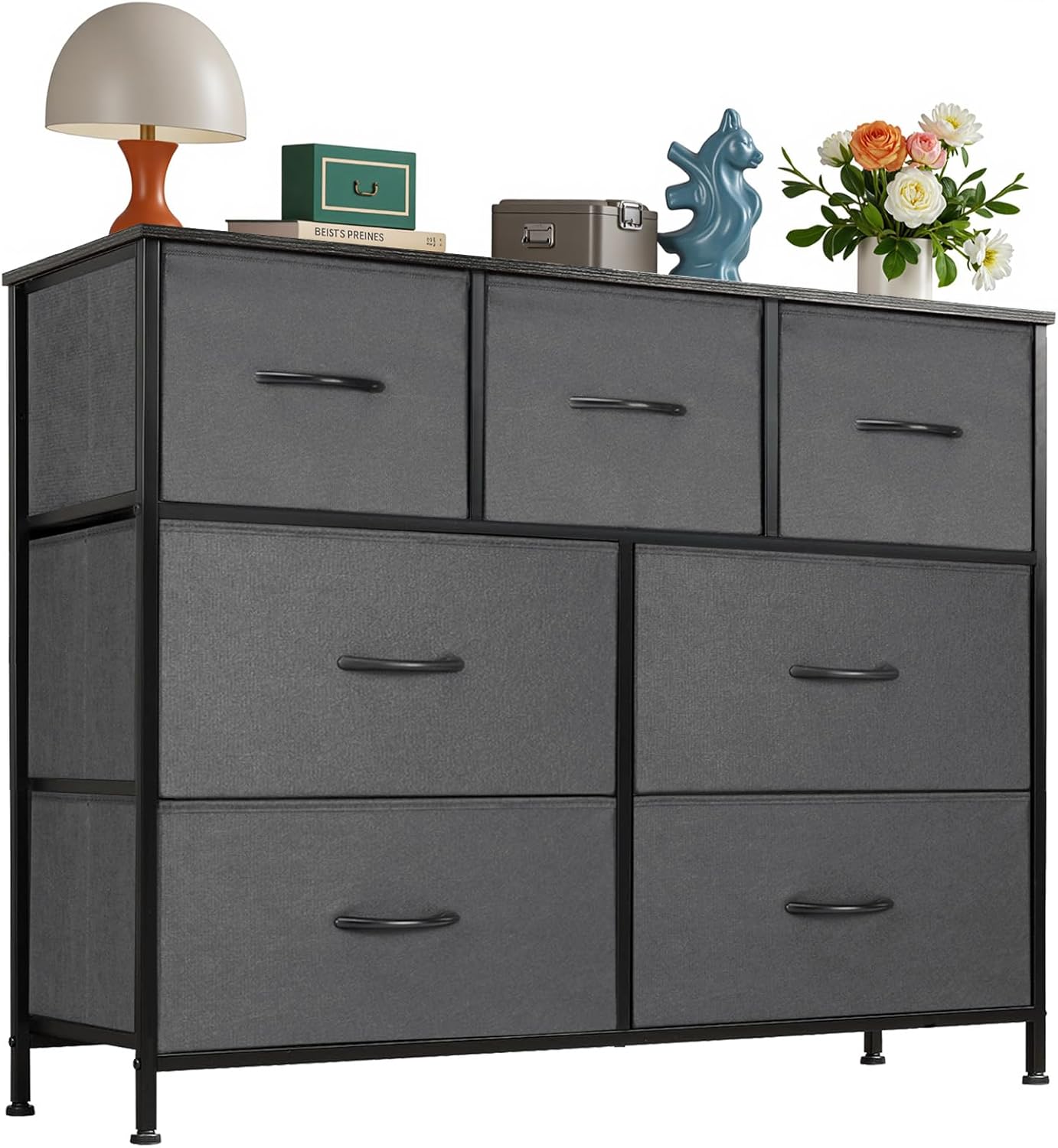 OLIXIS 7 Drawers Dresser for Bedroom and Living Room Storage