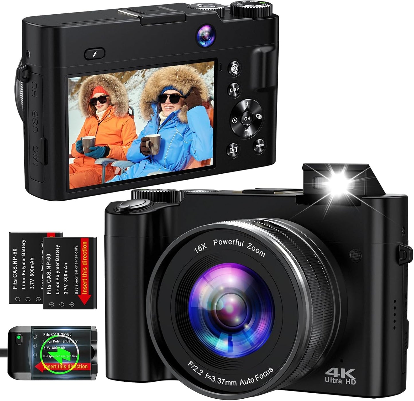DUOCH 4K Vlogging Camera Bundle - Ultra Compact & Powerful