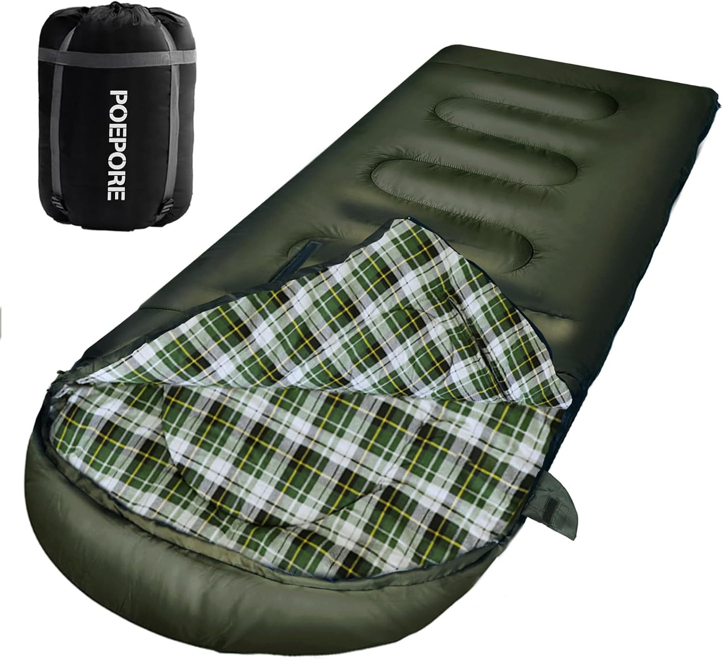 Flannel Sleeping Bag for Adults XXL Waterproof 0 Degree Comfort