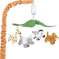 Safari Animals Baby Musical Crib Mobile - Soothing Jungle Lullabies