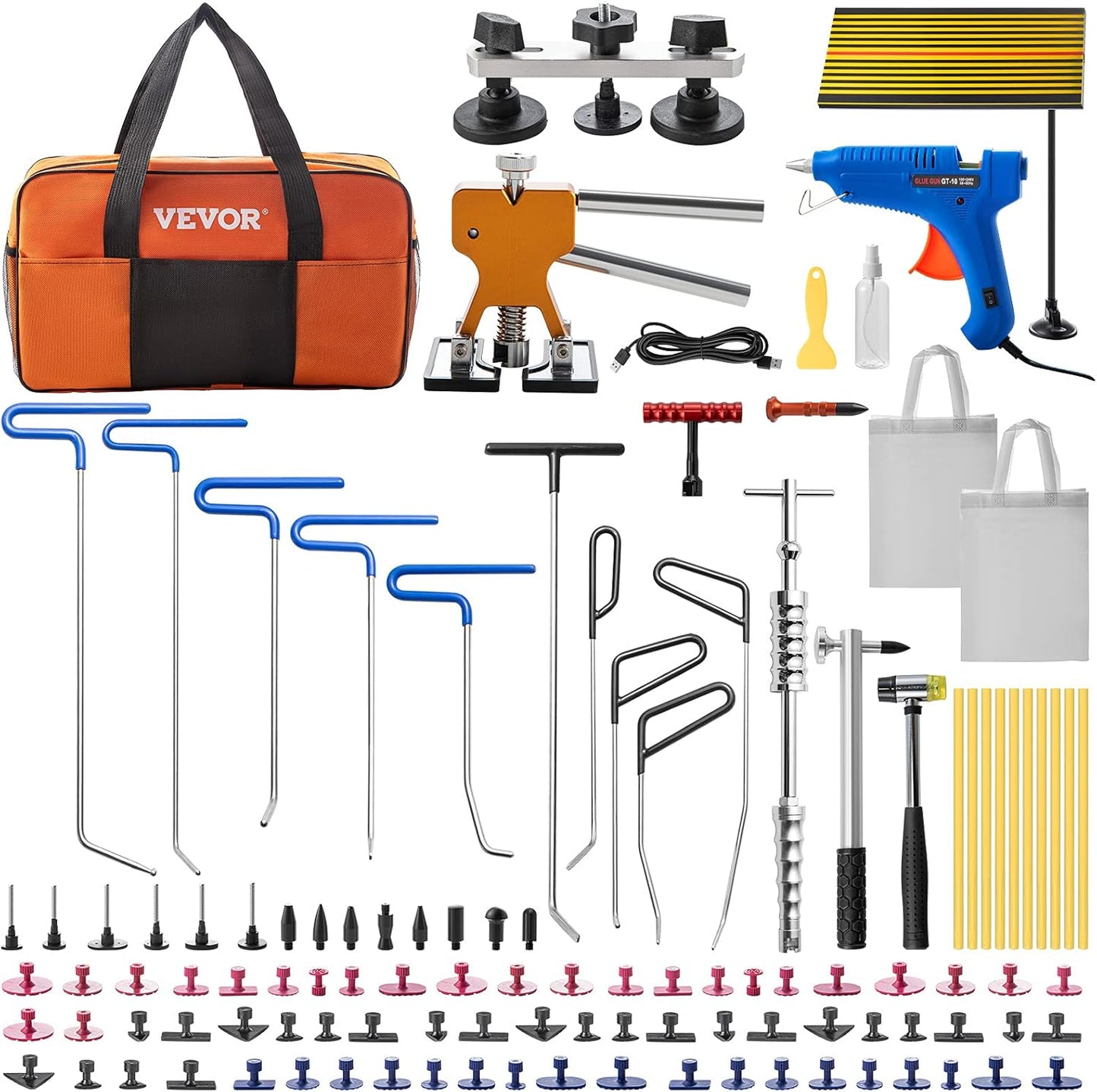 VEVOR Paintless Dent Removal Rods Kit for Effortless Repairs