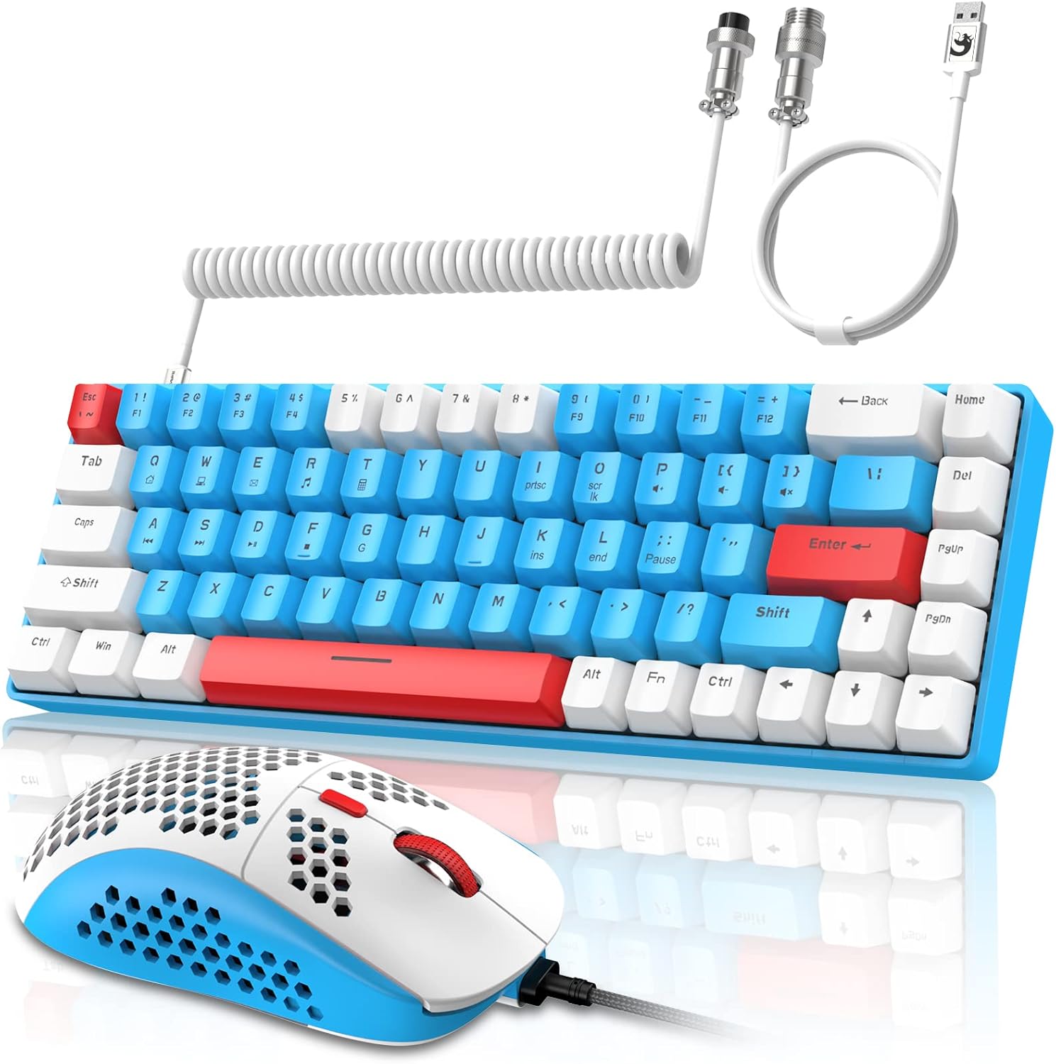 ZIYOU LANG RK-T8PR0 Wired 65% Mechanical Gaming Keyboard Combo
