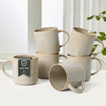 MONITO Coffee Mugs Set of 6 16 oz - Large Ceramic Mugs for Daily Use