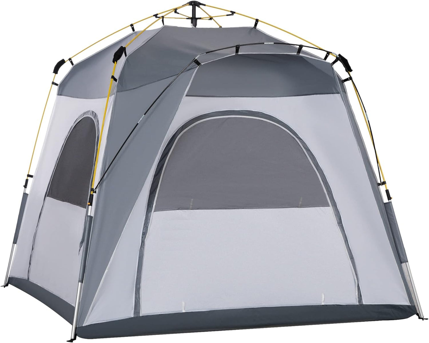 Outsunny 4 Person Pop Up Camping Tent, Instant Setup