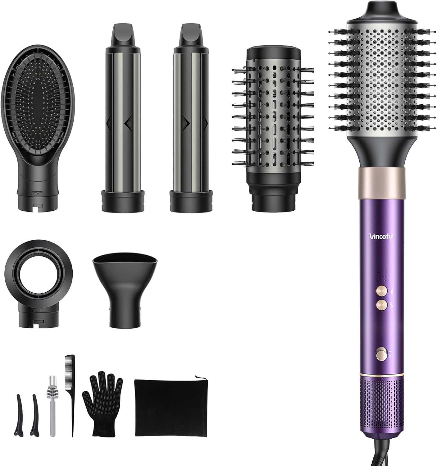 7-in-1 Hot Air Styler & Hair Dryer for All Hair Types