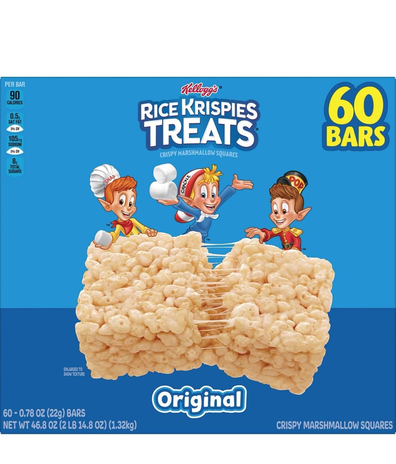 Rice Krispie Treats Marshmallow Bars, Perfect Kids Snack Pack