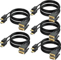 DisplayPort to DVI Cable 6FT 10-Pack - Reliable 1080p Connection