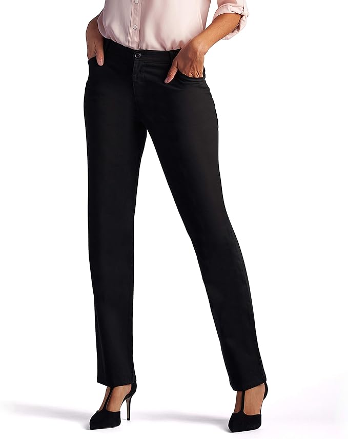 Lee Women's Relaxed Fit All Day Straight Leg Pant for Comfort