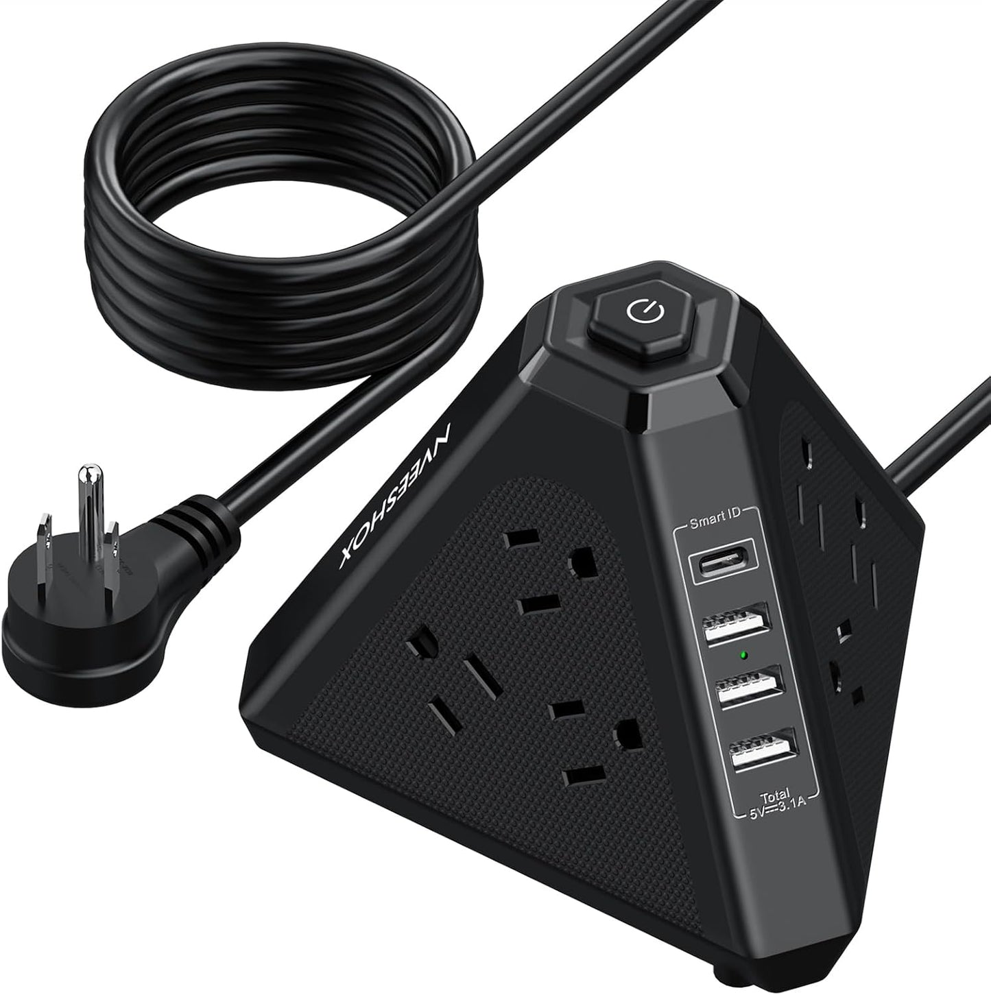 Tower Surge Protector Power Strip with USB Ports for Home Use