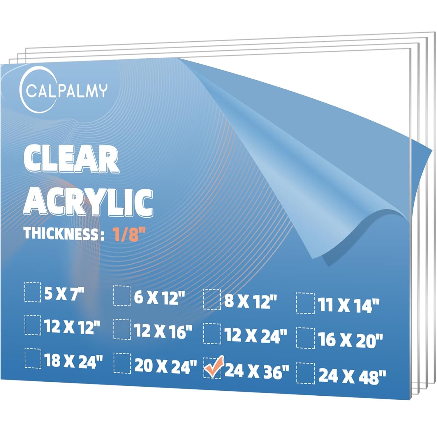24x36 Clear Acrylic Sheet for Craft Projects and Displays