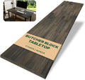 55 x 28 in Solid Wood Table Top Mocha Stained Acacia - Sturdy Desktop
