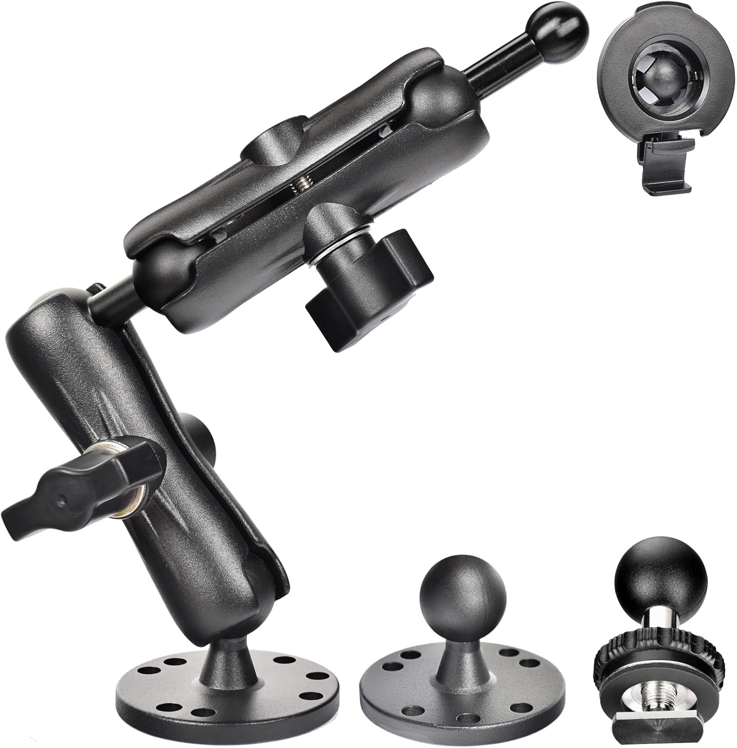 Aluminum GPS Mount with 25-17mm Adapter for Garmin Devices
