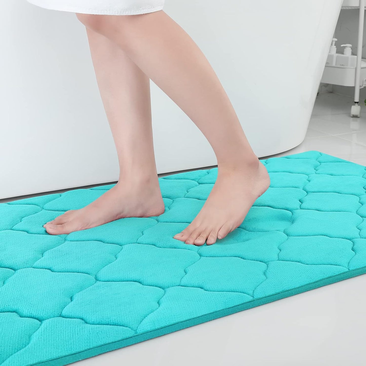 OLANLY Memory Foam Bath Mat Rug for Luxurious Comfort and Style