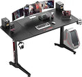 VITESSE Gaming Desk 63 in Ergonomic Gamer Desk - Spacious Carbon Fiber