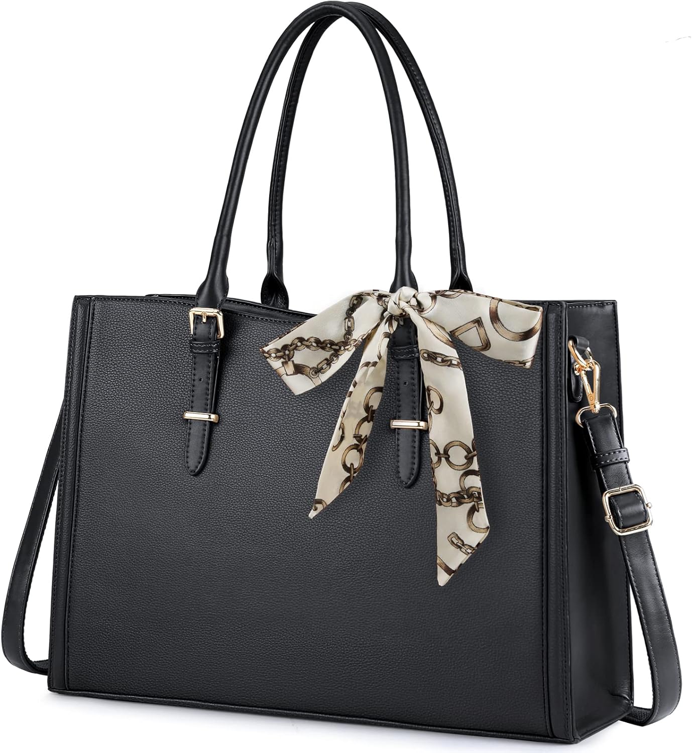 Elegant Waterproof Laptop Tote Bag for Women 15.6 Inch Large Capacity