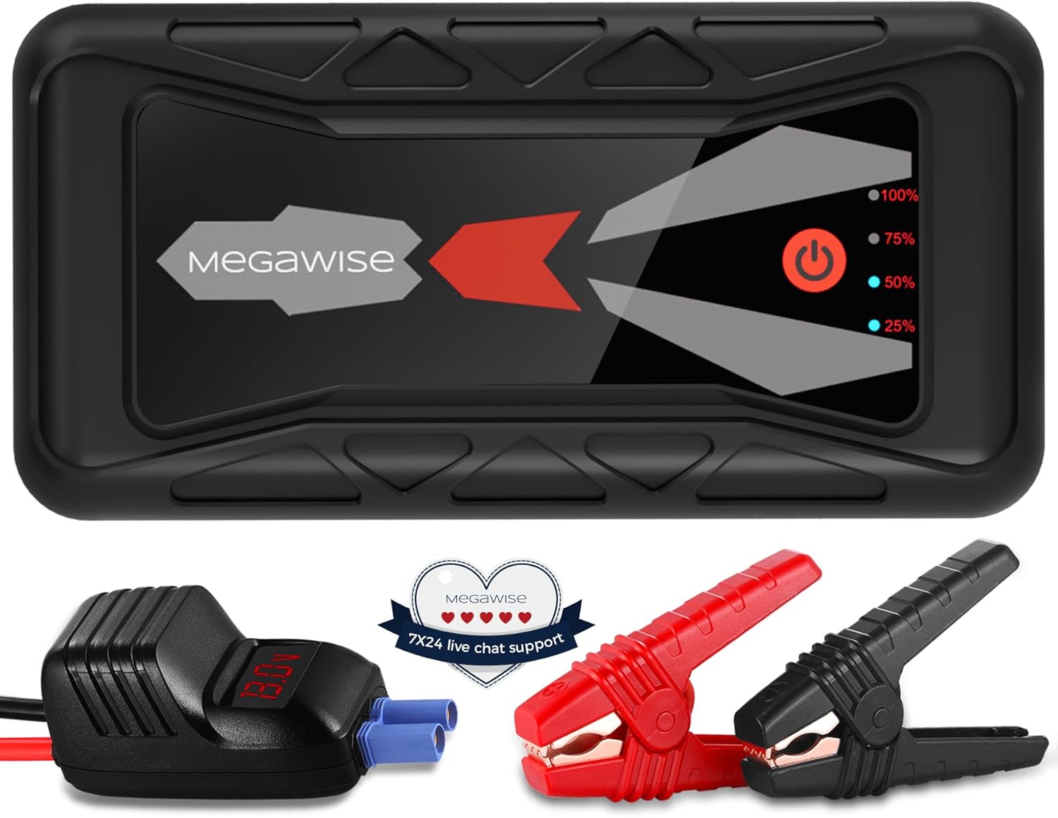 MEGAWISE Car Jump Starter: 1500A Peak Power!