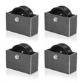 4 in x 1.5 in Cast Iron V Groove Wheel with Cover Box - 2400 lb Pack