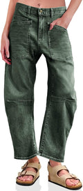 Stylish Women's Barrel Jeans with Vintage High Waist Design