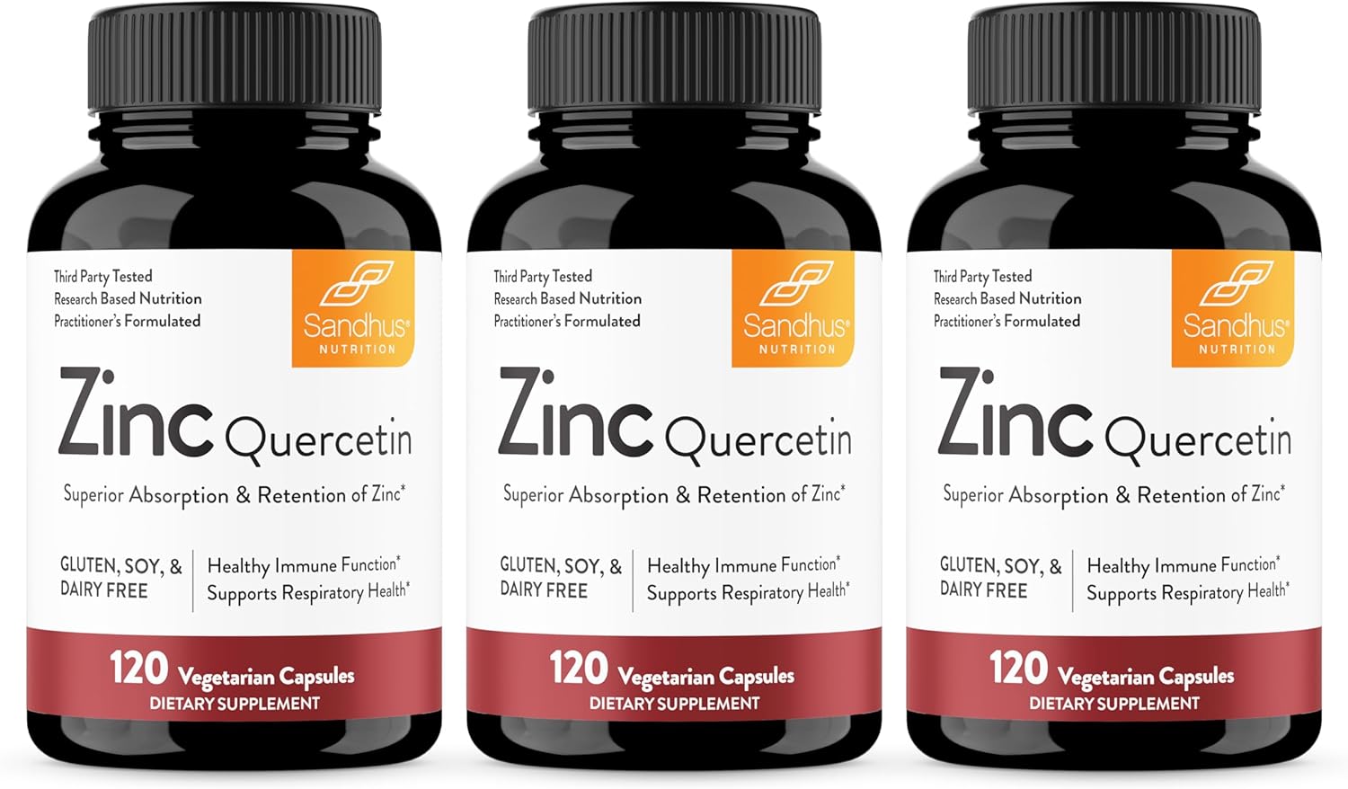 Zinc Quercetin 120 Vegetarian Capsules for Immune Support