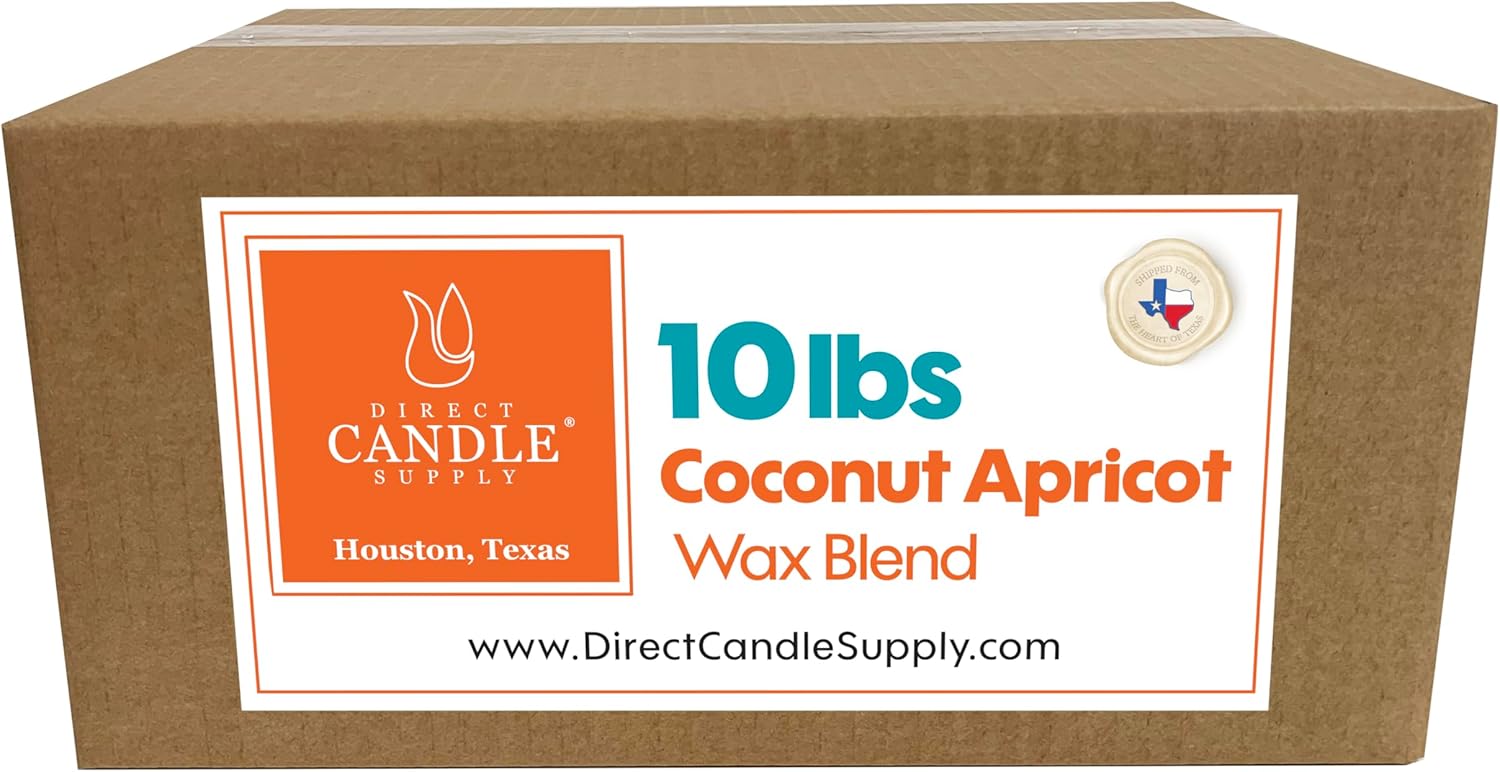 Apricot Wax for Candle Making - 10lb Slab for Fragrance
