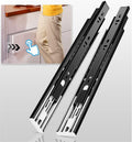 Push to Open Drawer Slides Full Extension Side Mount 16 in - Smooth