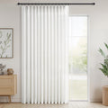 96 in Pinch Pleated Semi Sheer Curtains 72in x 96in Panel - Soft Linen