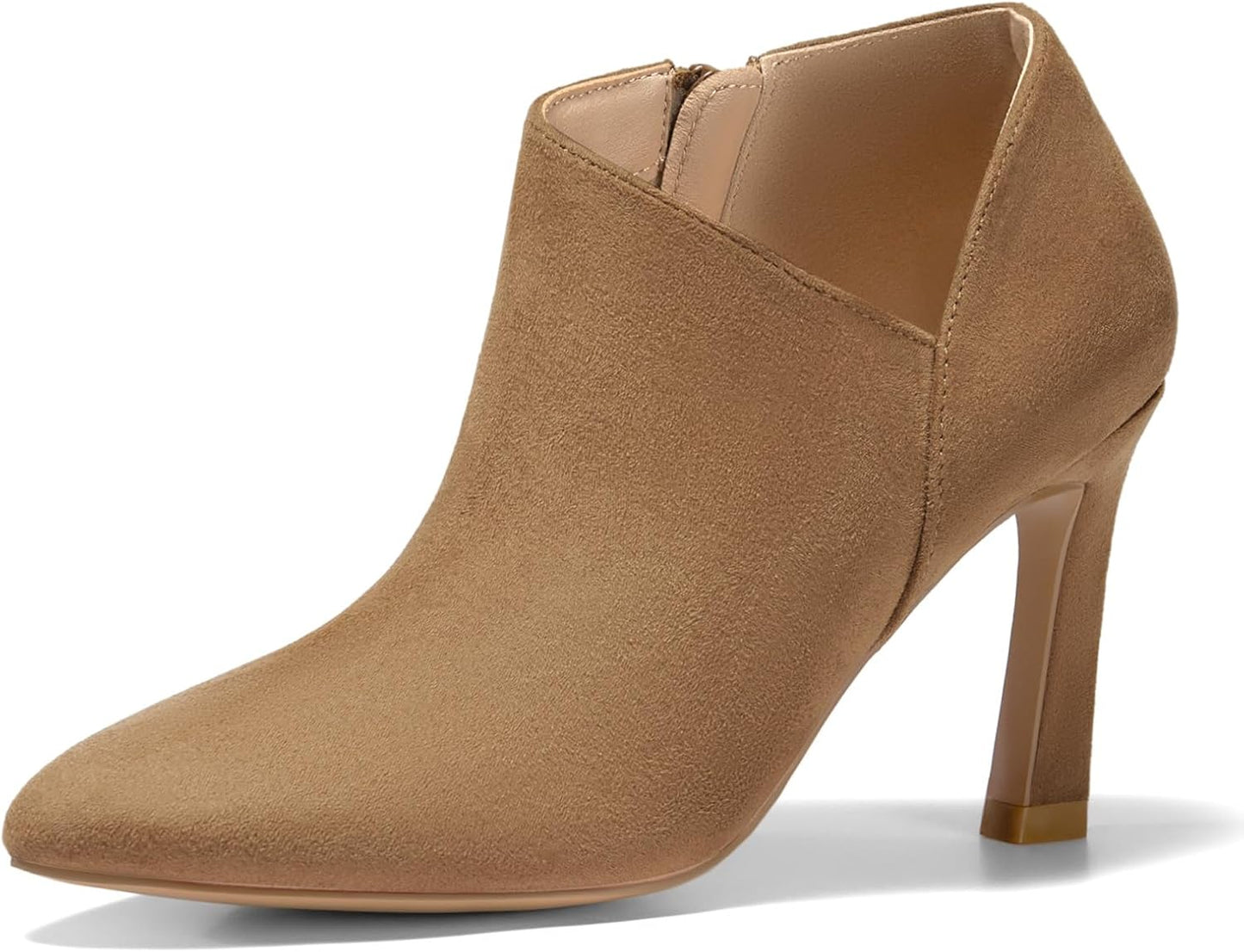Coutgo Womens Pointed Toe V Cut Ankle Boots for Every Occasion