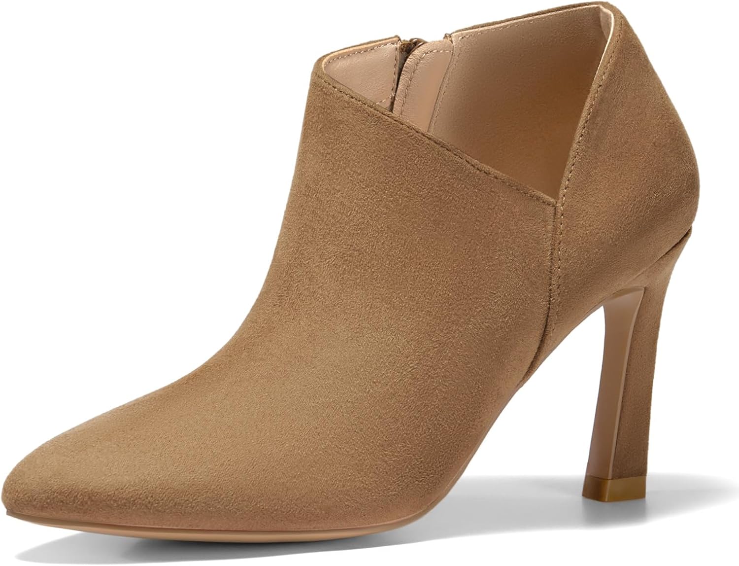 Coutgo Womens Pointed Toe V Cut Ankle Boots for Every Occasion
