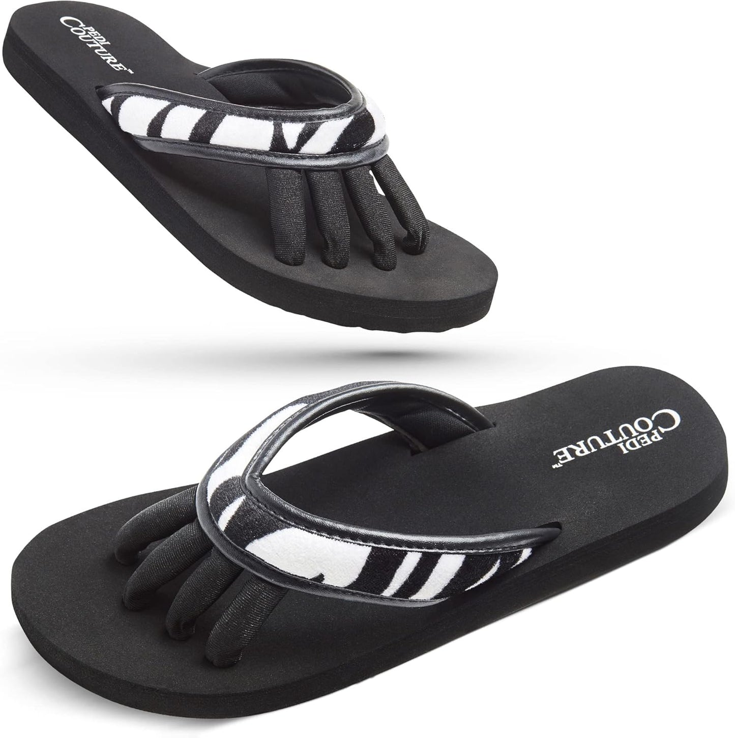 Pedicure Sandals with Built In Toe Separators for Women