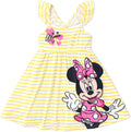 Disney Princess Minnie Mouse Toddler Girl Dress - Ruffle Sleeve Summer