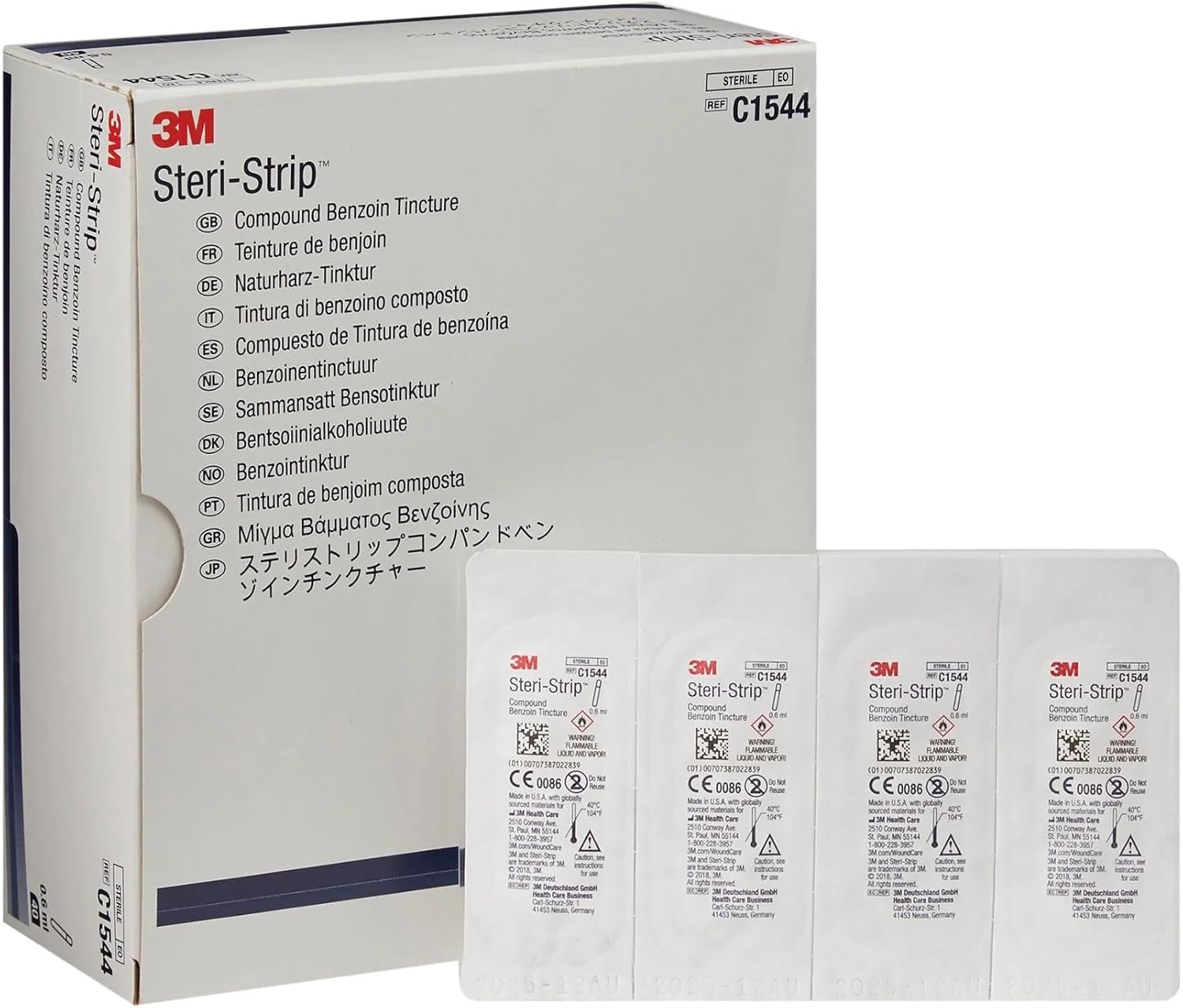 3M Steri-Strip Compound Benzoin Tincture for Skin Closure