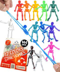 Stretchy Skeleton Party Favors 144-Pack - Bulk Halloween Trinkets