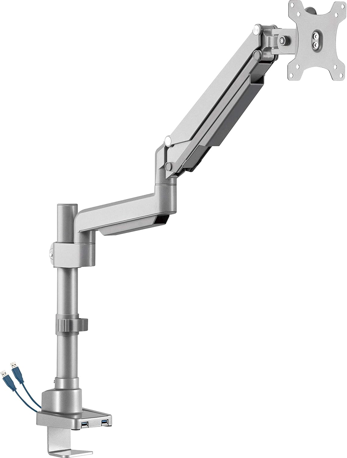 Lorell Pole Single-Monitor Arm for Maximum Viewing Flexibility