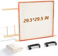 Rug Tufting Frame with Tufting Cloth 29.5 x 29.5 - Tabletop Tufting