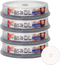Smart Buy 40 Pack BD-R DL 50GB Printable Blu-ray Discs - Large