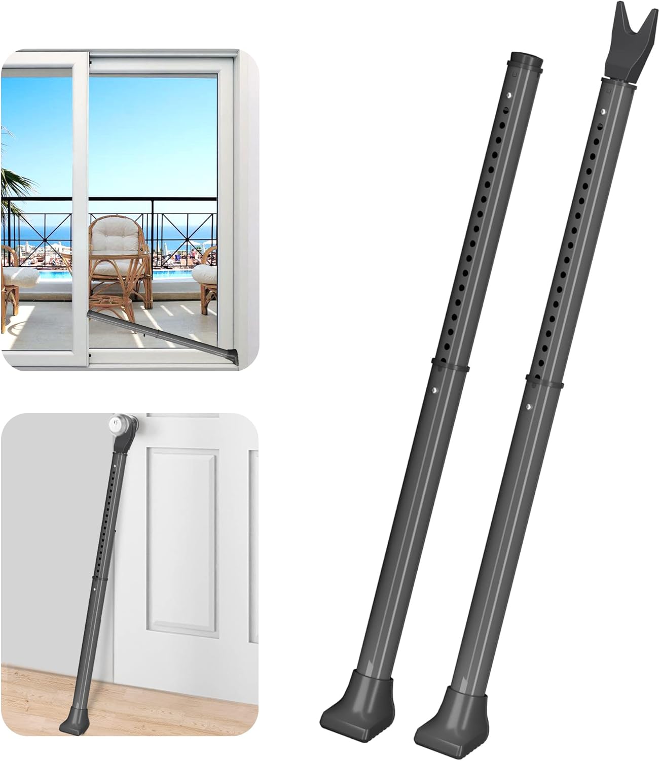 AceMining Door Security Bar & Sliding Patio Bar for Safety