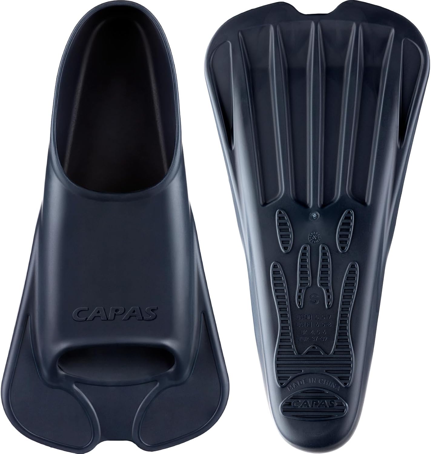 CAPAS Swim Training Fins for Comfortable Lap Swimming Training
