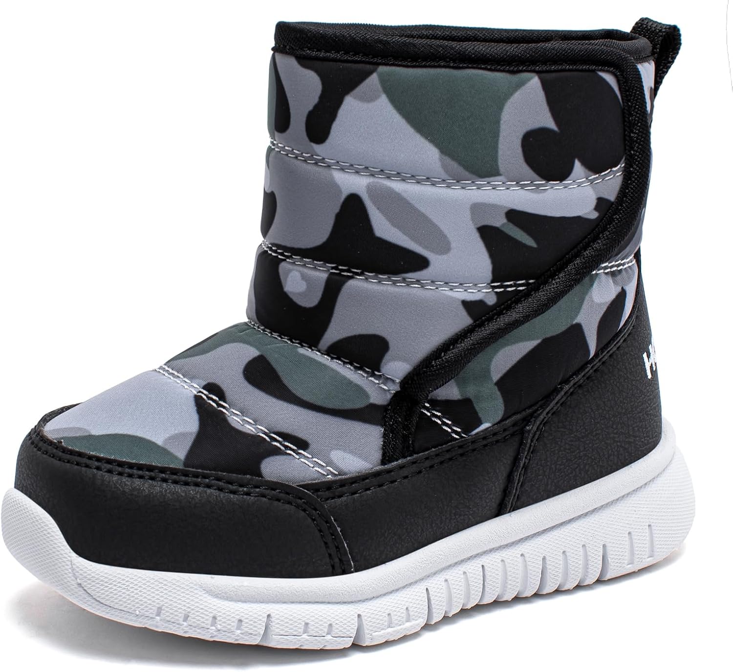 HOBIBEAR Boys Girls Toddler Snow Boots Waterproof Slip Resistant