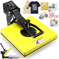 Whubefy Heat Press 15x15 Slide Out Clamshell - Fast Dual-Tube Heating