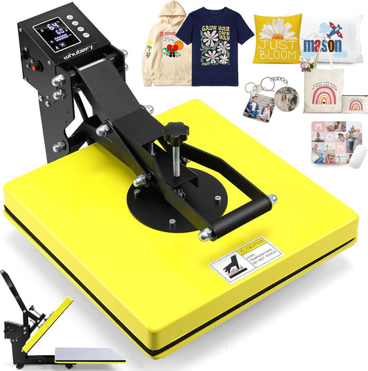 Whubefy Heat Press Machine for T-Shirts, Bags, and More