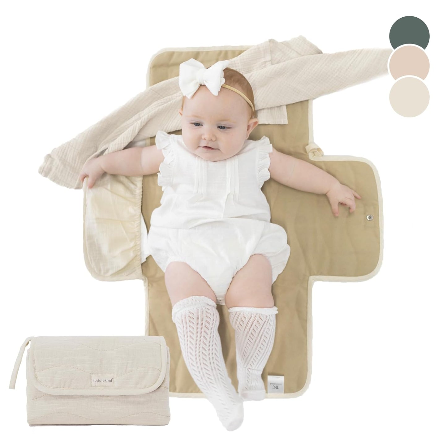 Toddlekind Mini Maven Portable Changing Pad for Easy Travel