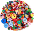 Greentime 4800-5000PCS Colorful Round Resin Buttons for Crafts