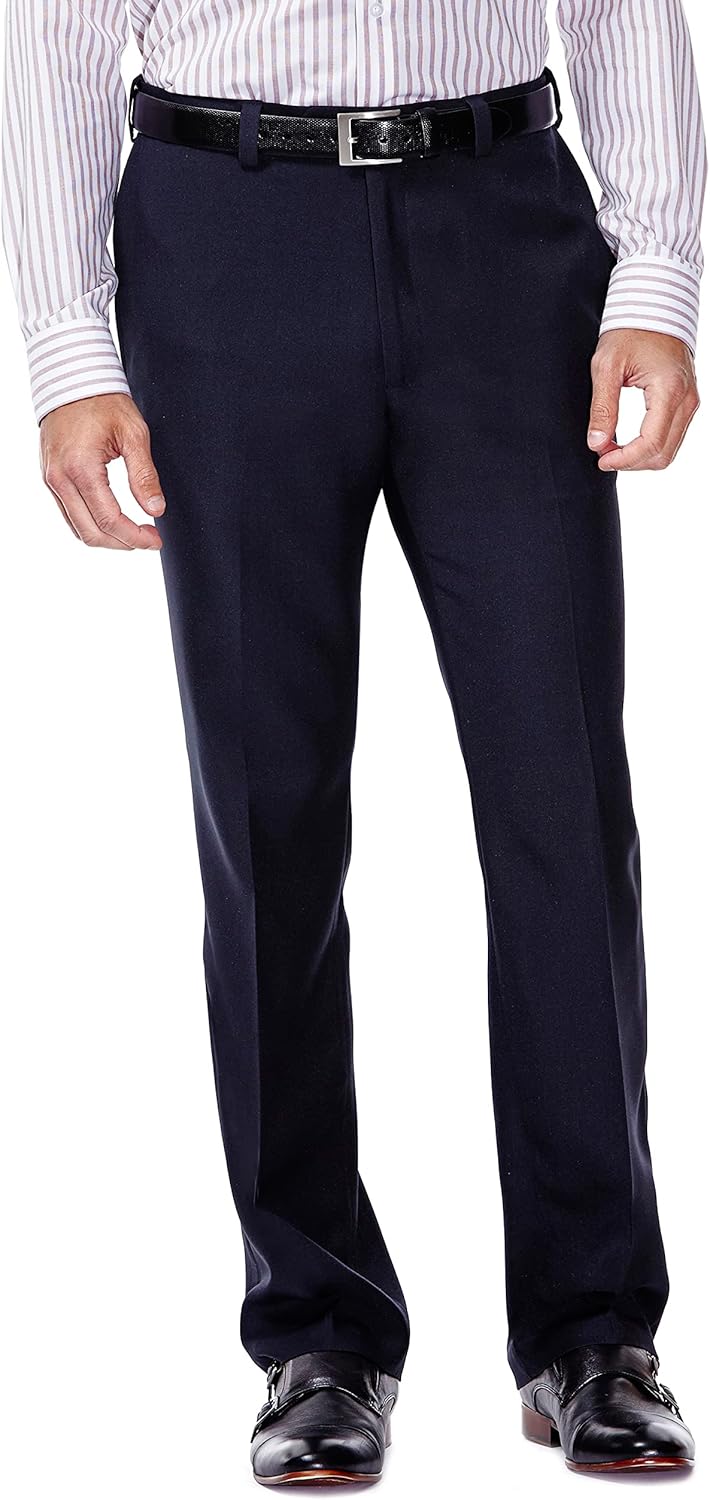 Haggar Men's E-CLO Repreve Stria Flat Front Dress Pant Review
