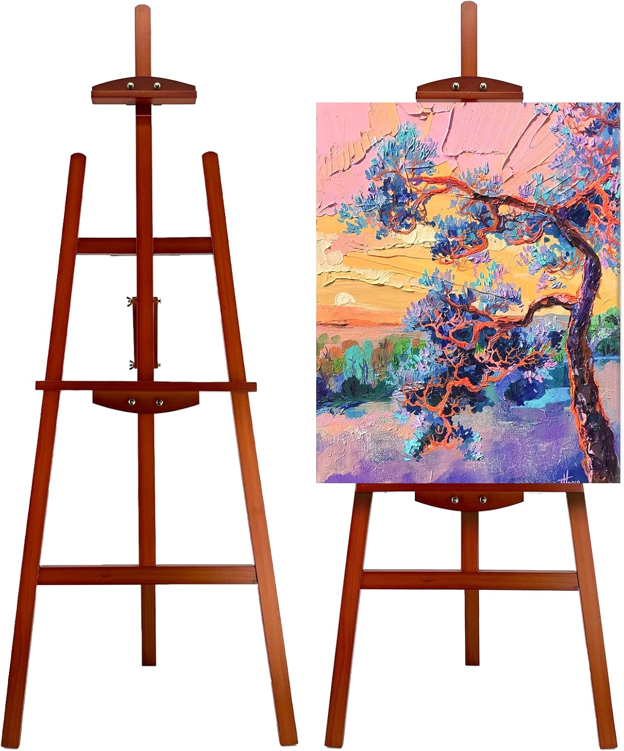 Adjustable Wooden Painting Easel for Art and Display Needs