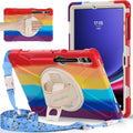 Kids Case for Samsung Galaxy Tab S10+ Plus 12.4 in - Shockproof Red