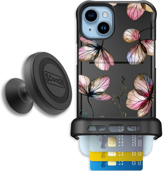 Scooch iPhone 15 Plus Case with Hidden Card Slot and Kickstand