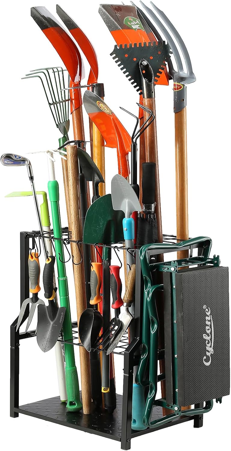 YueTong Garden Tool Organizer Heavy Duty for Yard Storage