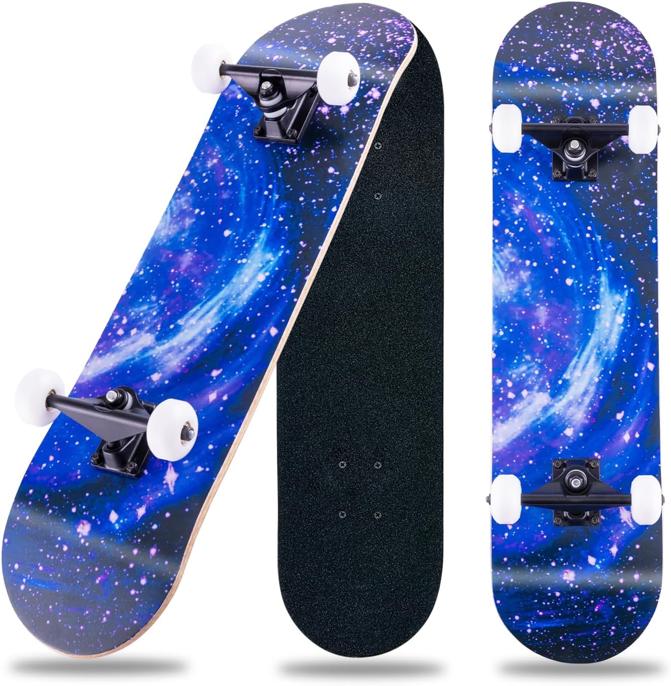 31 x 8 Inch Complete Skateboard for Beginners and Teens