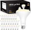 BR30 LED 4000K Dimmable Flood Light Bulbs 9W 800 Lumens - Neutral