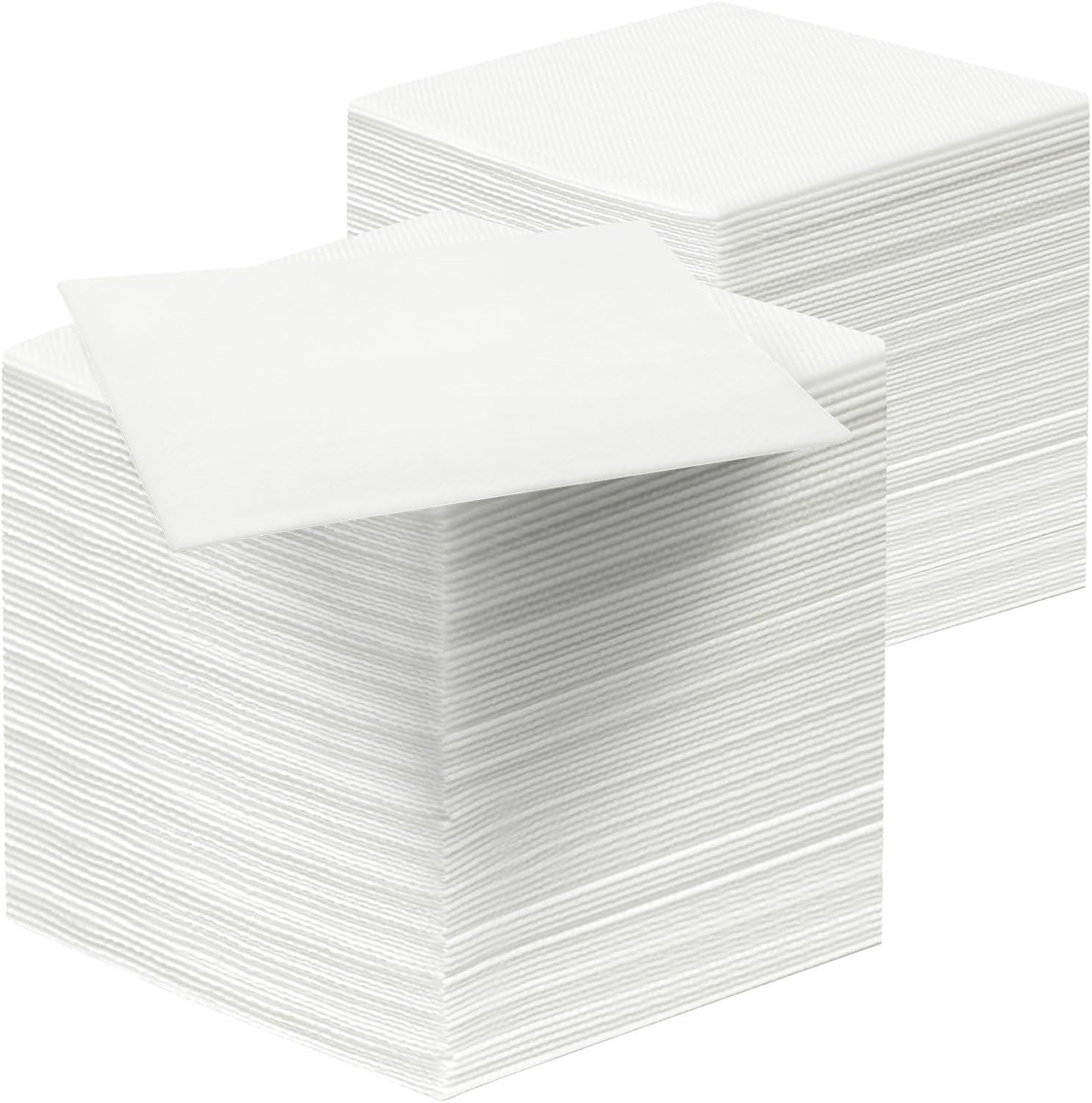 Soft & Absorbent White Cocktail Napkins - 200PCS, 5x5 Inches, Perfect for Events